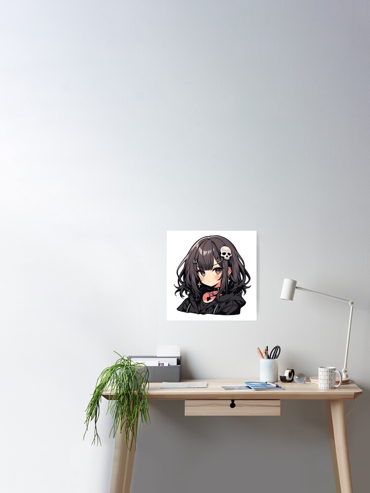 Cute Kawaii Anime Goth Girl | Sticker