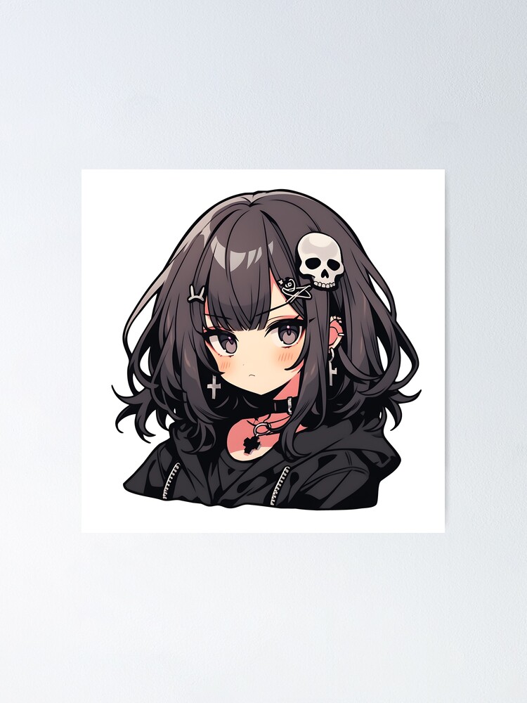 Cute Kawaii Anime Goth Girl | Poster