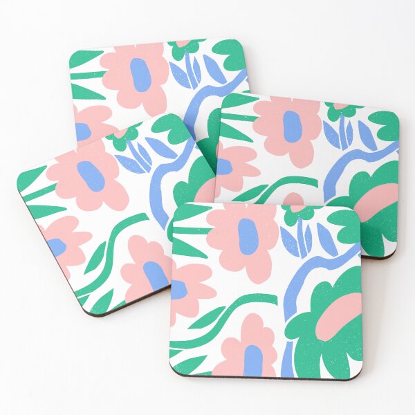 Item preview, Blue minimal flowers designed and sold by Paumoralesl.
