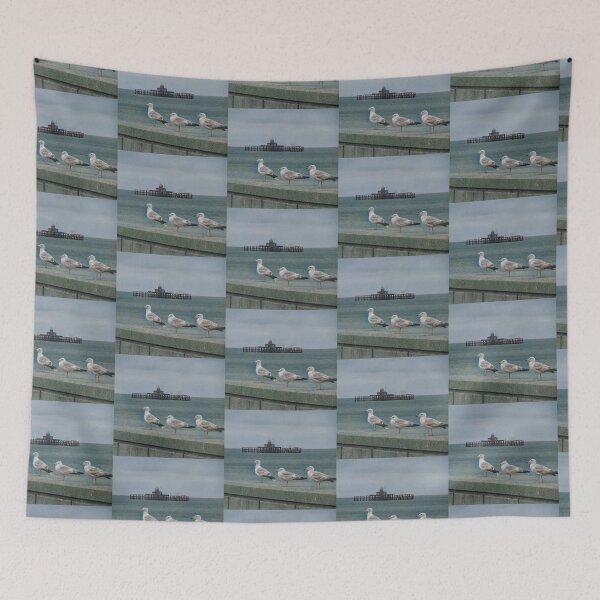 Item preview, Herne Bay Pier Gulls  designed and sold by Abigail Barry.