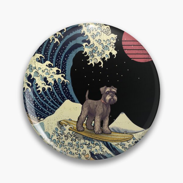 Artikelvorschau, Standard Schnauzer Kanagawa Japanese Surfing Wave entworfen und verkauft von rafaeltto.