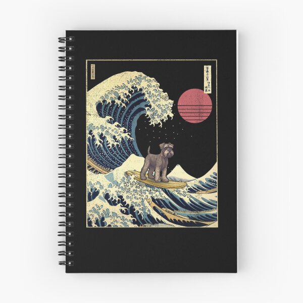 Item preview, Standard Schnauzer Kanagawa Japanese Surfing Wave designed and sold by rafaeltto.