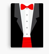 red tux tuxedo Canvas Print