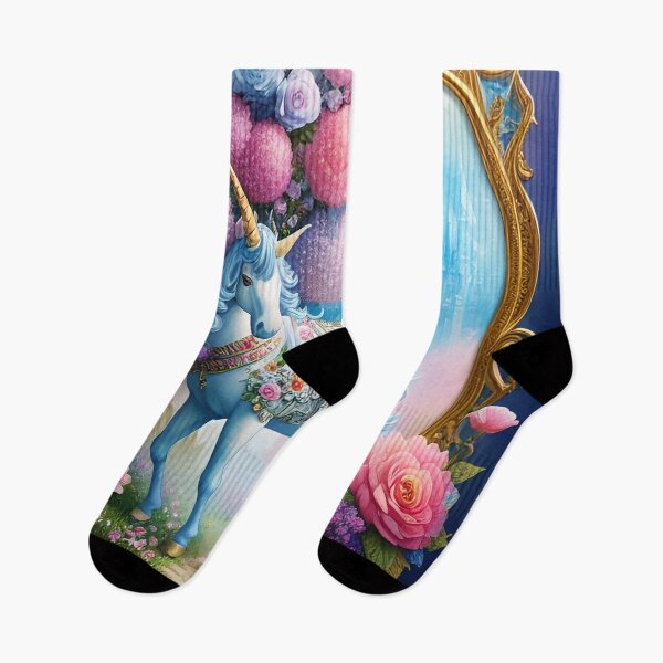 Item preview, Dainty Floral Unicorn Digital designed and sold by purplesensation.