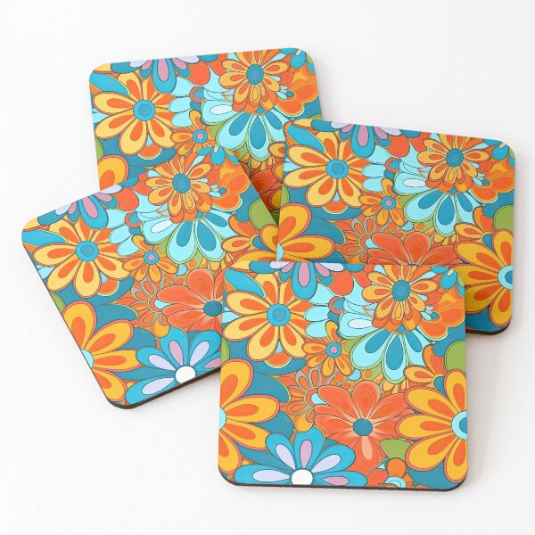 Item preview, Retro Hippie Flowers 2 designed and sold by Pedra Panda.