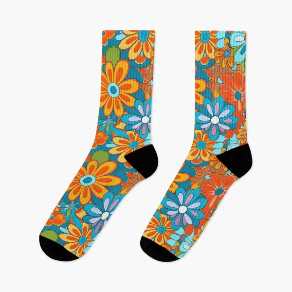 Item preview, Retro Hippie Flowers 2 designed and sold by Pedra Panda.