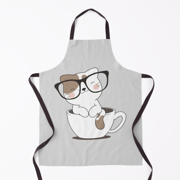 Aperçu de l'œuvre Charmant Chaton Barista créée et vendue par ZaCrea.