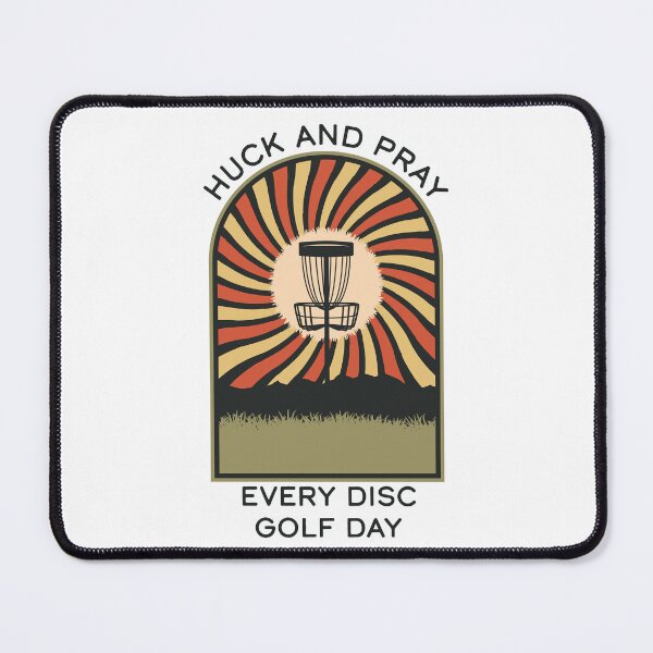 Item preview, Huck and Pray Disc Golf Every Day | Disc Golf Vintage Retro Arch Mountains designed and sold by KlehmInTime.