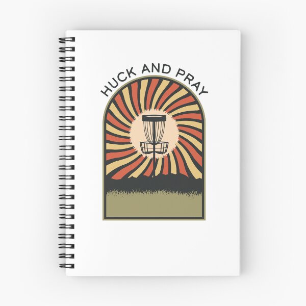 Item preview, Huck and Pray | Disc Golf Vintage Retro Arch Mountains designed and sold by KlehmInTime.