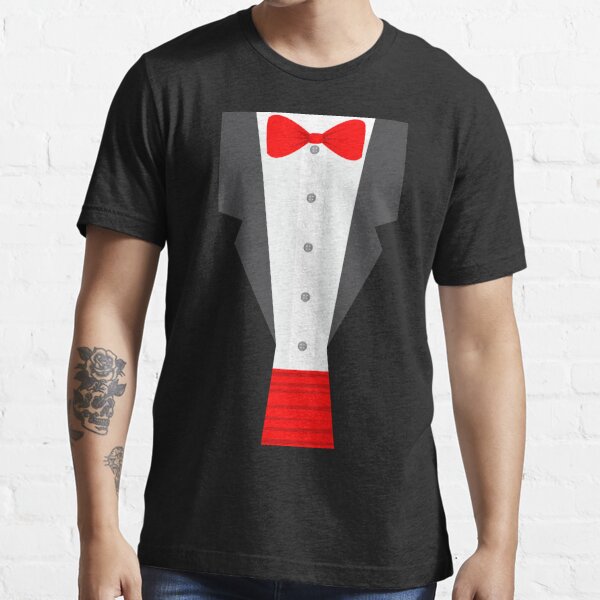 red tuxedo t shirt