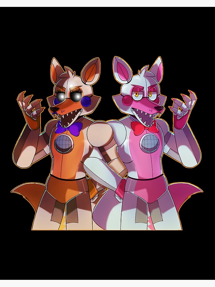 Funtime Foxy and Lolbit Fanart!! (By me)