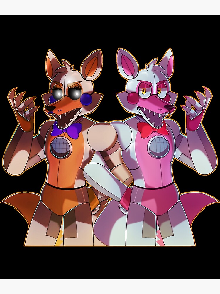 Funtime Foxy and Lolbit Fanart!! (By me)