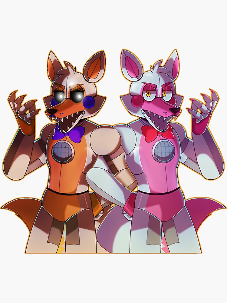 Funtime Foxy and Lolbit Poster for Sale by AMIWALLART