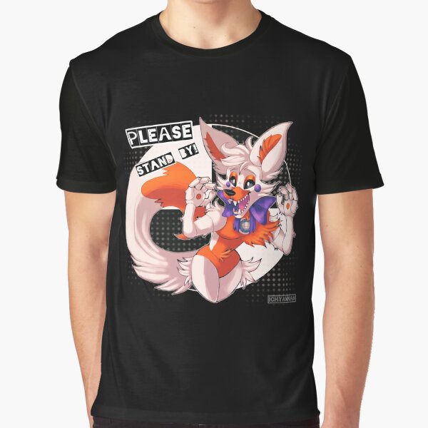 Lolbit por favor ficar paz à espera macio botão pino personalizável amante  presente dos desenhos animados