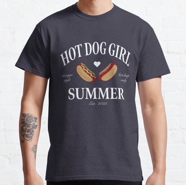 Hot Dog Girl Summer Chicago Style Color  Classic T-Shirt