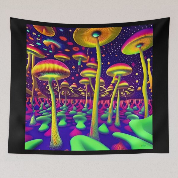 Item preview, Magic Mushrooms Trippy Dreamscapes 19 designed and sold by Benito Del Ray.