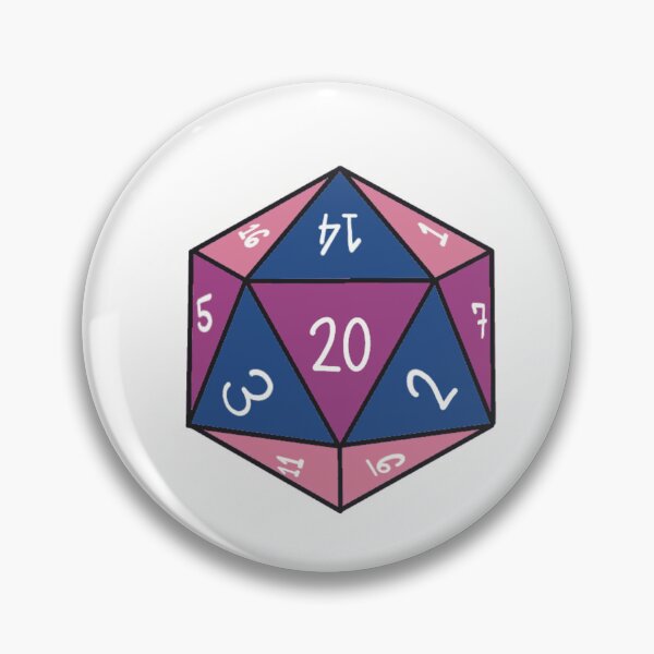 Item preview, Pink, blue, purple, black dnd d20 designed and sold by radicallyloved.