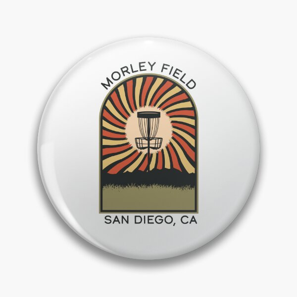 Item preview, Morley Field San Diego, CA | Disc Golf Vintage Retro Arch Mountains designed and sold by KlehmInTime.