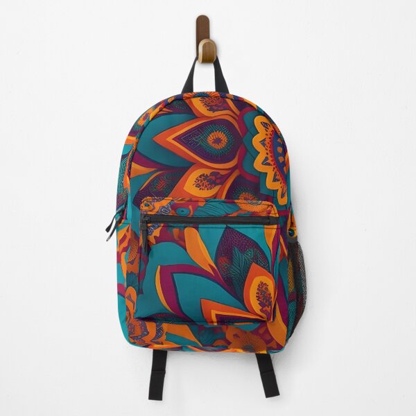Item preview, A vibrant retro colorful abstract BOHO design with bold old world influence designed and sold by Justteesme.