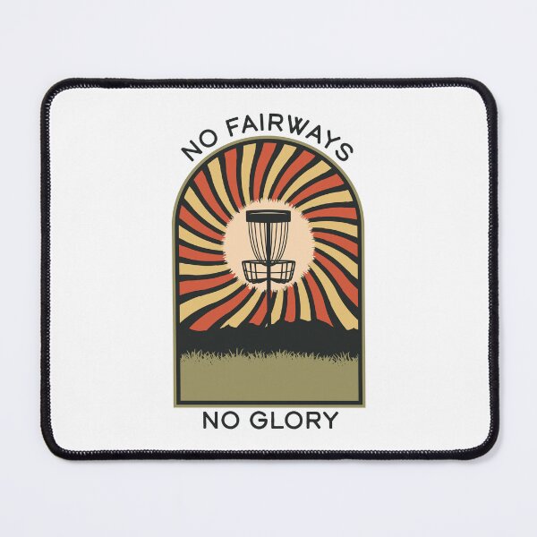 Item preview, No Fairways No Glory | Disc Golf Vintage Retro Arch Mountains designed and sold by KlehmInTime.