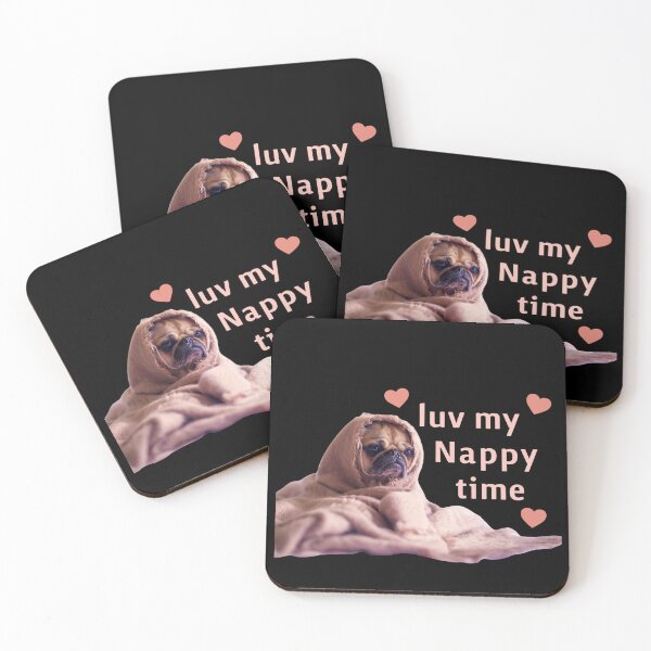Item preview, Nappy Time For Pug! designed and sold by KathteeDesign.