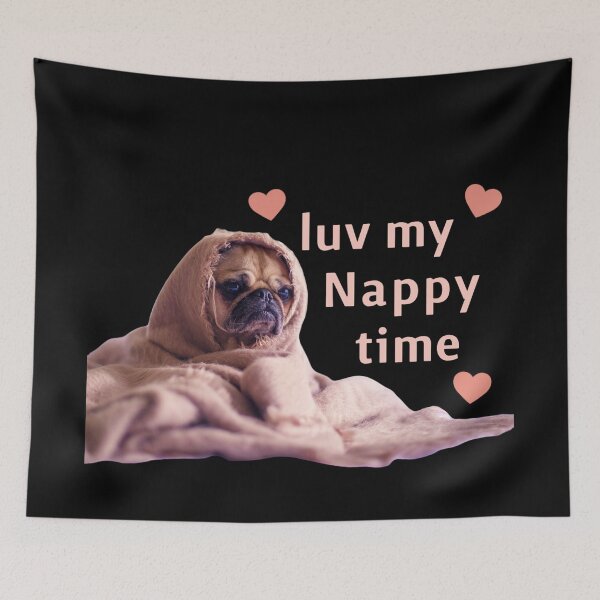 Item preview, Nappy Time For Pug! designed and sold by KathteeDesign.