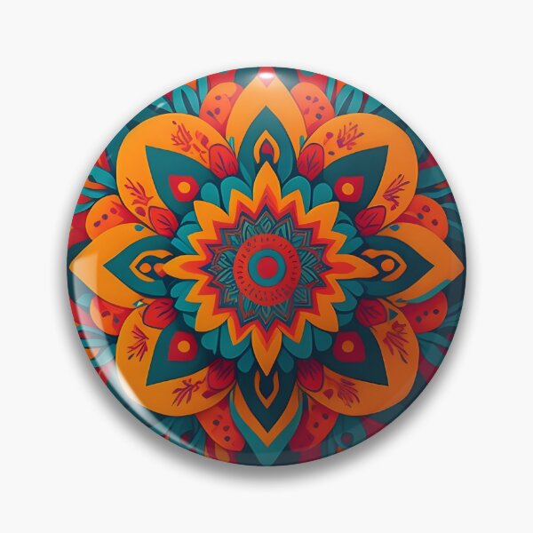 Item preview, A vibrant retro colorful abstract BOHO design with bold old world influence designed and sold by Justteesme.