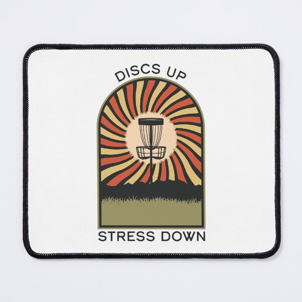 Item preview, Discs Up Stress Down | Disc Golf Vintage Retro Arch Mountains designed and sold by KlehmInTime.