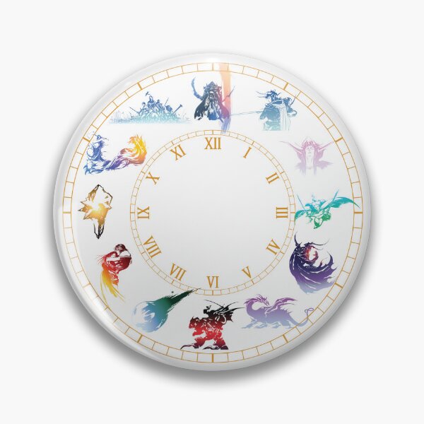 Item preview, Final Fantasy Logo Clock designed and sold by Like-Clockwork.