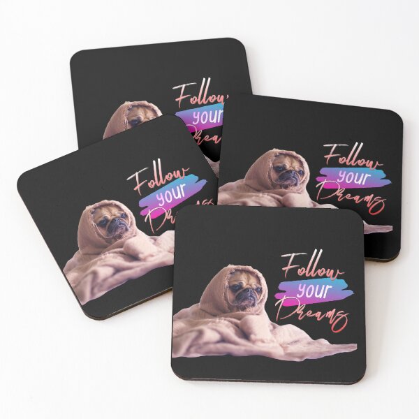 Item preview, ¡Sigue tus sueños! ¡Desperté Pug! designed and sold by KathteeDesign.
