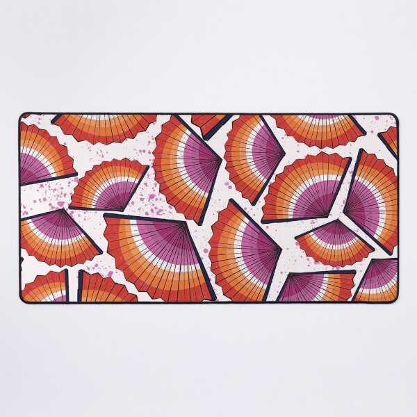 Item preview, Lesbian Pride Flag Folding Fan designed and sold by Love-Ina.