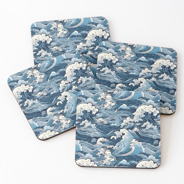 Item preview, Giant Blue Waves designed and sold by Pedra Panda.
