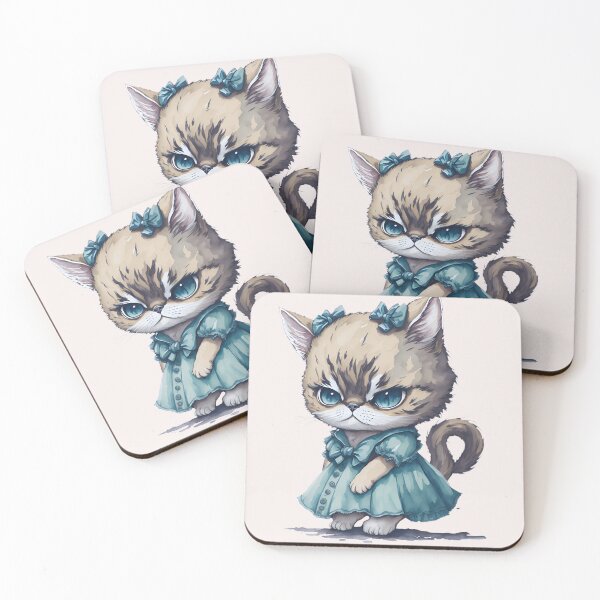 Item preview, The Pouty Kitten Wearing Her Sunday Best designed and sold by FernLiz.