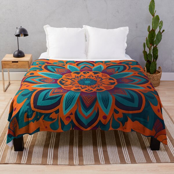 Item preview, Another vibrant retro colorful abstract BOHO design with bold old world influence designed and sold by Justteesme.