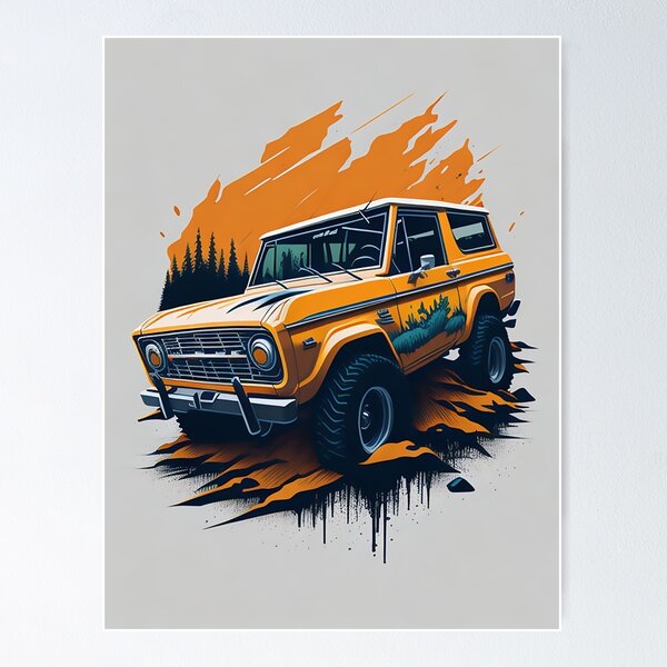 Item preview, Bronco Abstract designed and sold by HolyFireDesign.