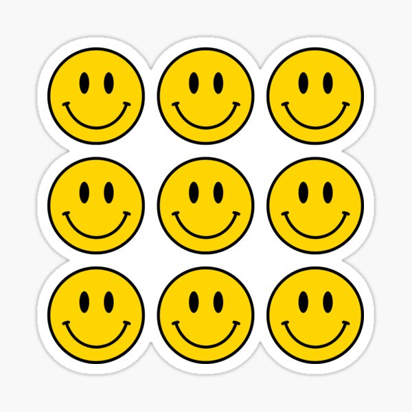 Pegatinas Emoji Carita Feliz Redbubble