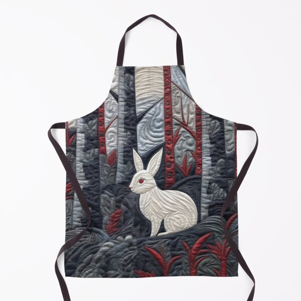 Item preview, White Rabbit in the Dark Forest designed and sold by bunnyboxdesigns.