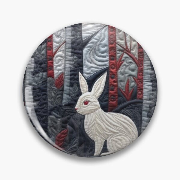 Item preview, White Rabbit in the Dark Forest designed and sold by bunnyboxdesigns.