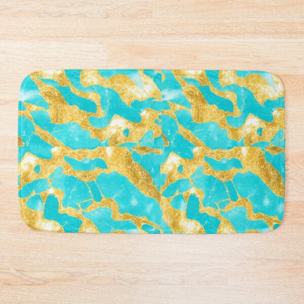 Item preview, Golden Turquoise Marble Pattern. designed and sold by SuraSu.