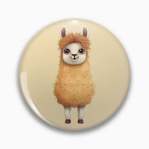 Item preview, Cute Cartoon Golden Brown Baby Llama Illustration designed and sold by EpicFoxArt.