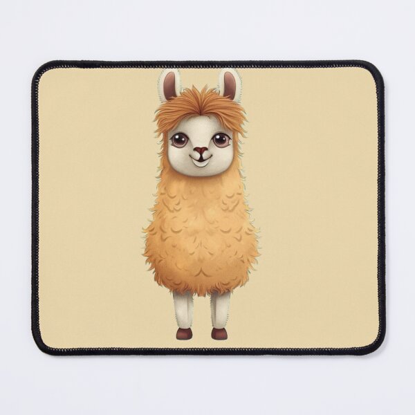 Item preview, Cute Cartoon Golden Brown Baby Llama Illustration designed and sold by EpicFoxArt.