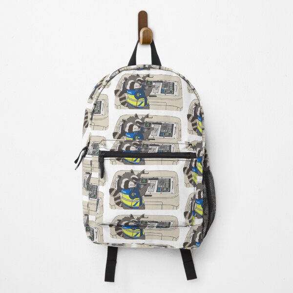 Item preview, Vancouver Train Driving Raccoon designed and sold by Orcanadian.