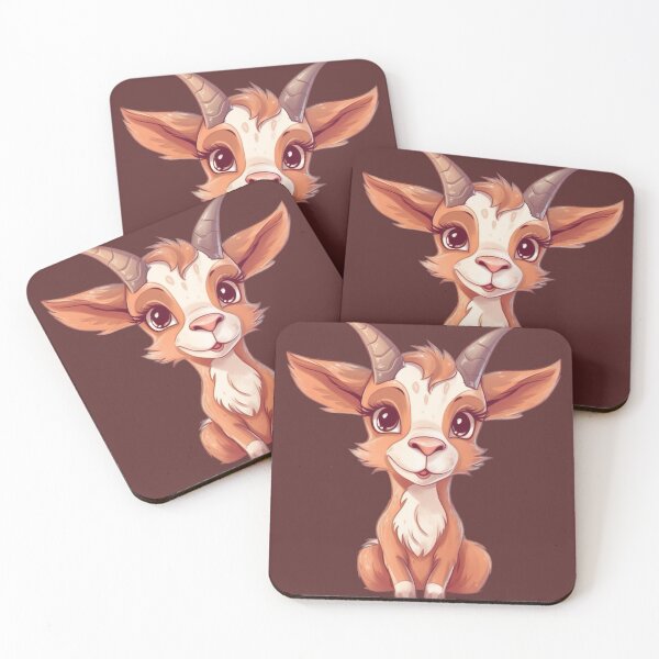 Item preview, Cute Cartoon Baby Goat Illustration designed and sold by EpicFoxArt.