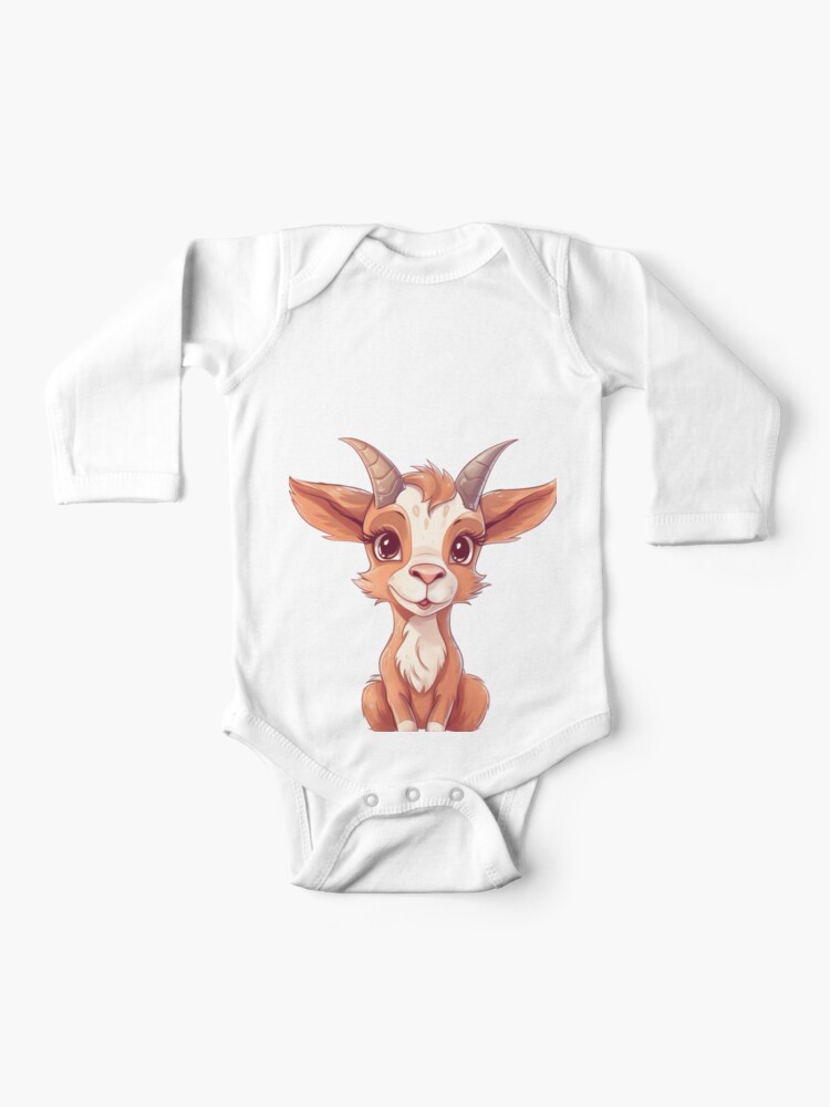 kodomo - goat-milk baby union suit with ears striped