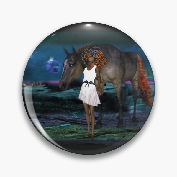 Item preview, Twp Planets, A Girl, and a Horse designed and sold by Patricia Brown.