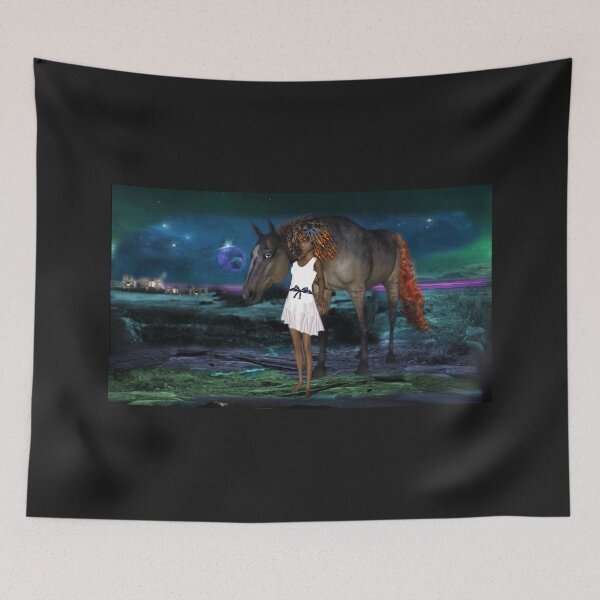 Item preview, Twp Planets, A Girl, and a Horse designed and sold by Patricia Brown.