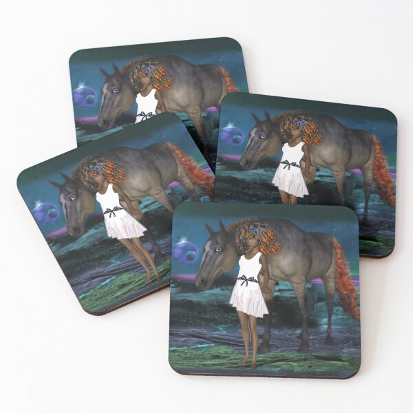 Item preview, Twp Planets, A Girl, and a Horse designed and sold by Patricia Brown.