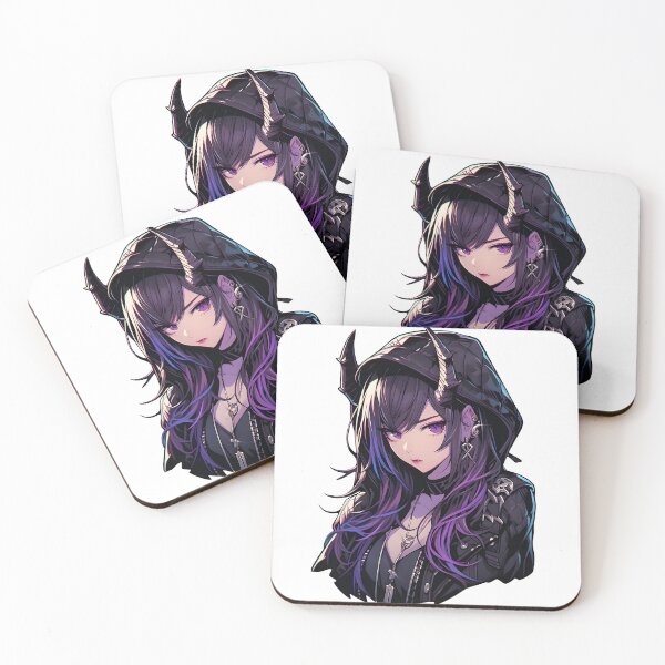 Item preview, Cute Anime Goth Demon Punk Girl  designed and sold by Spell-Craft.