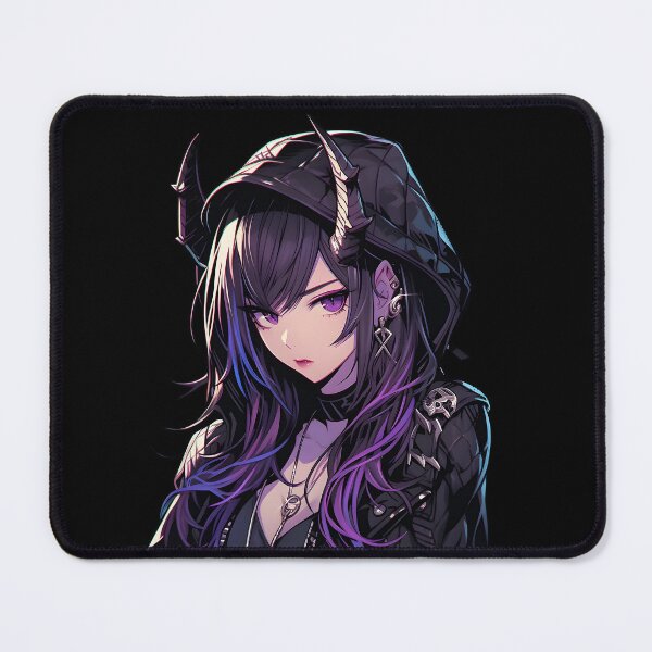 Item preview, Cute Anime Goth Demon Punk Girl  designed and sold by Spell-Craft.