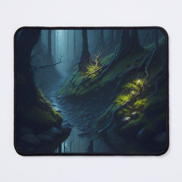 Item preview, Enchanted Moonlit Forest: Twisted Trees and Mystical Reflections designed and sold by Electric-Easel.